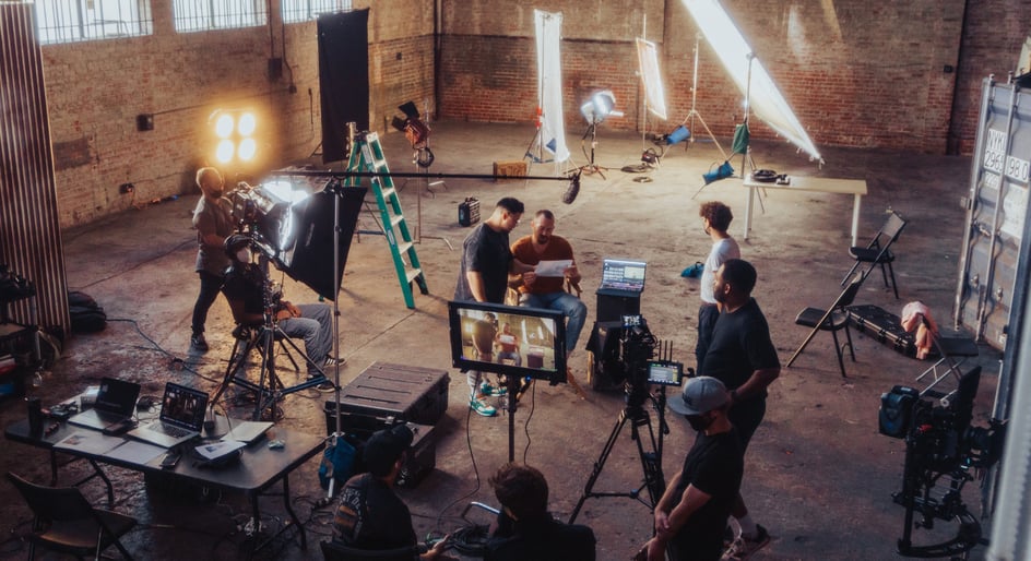  Video production on set